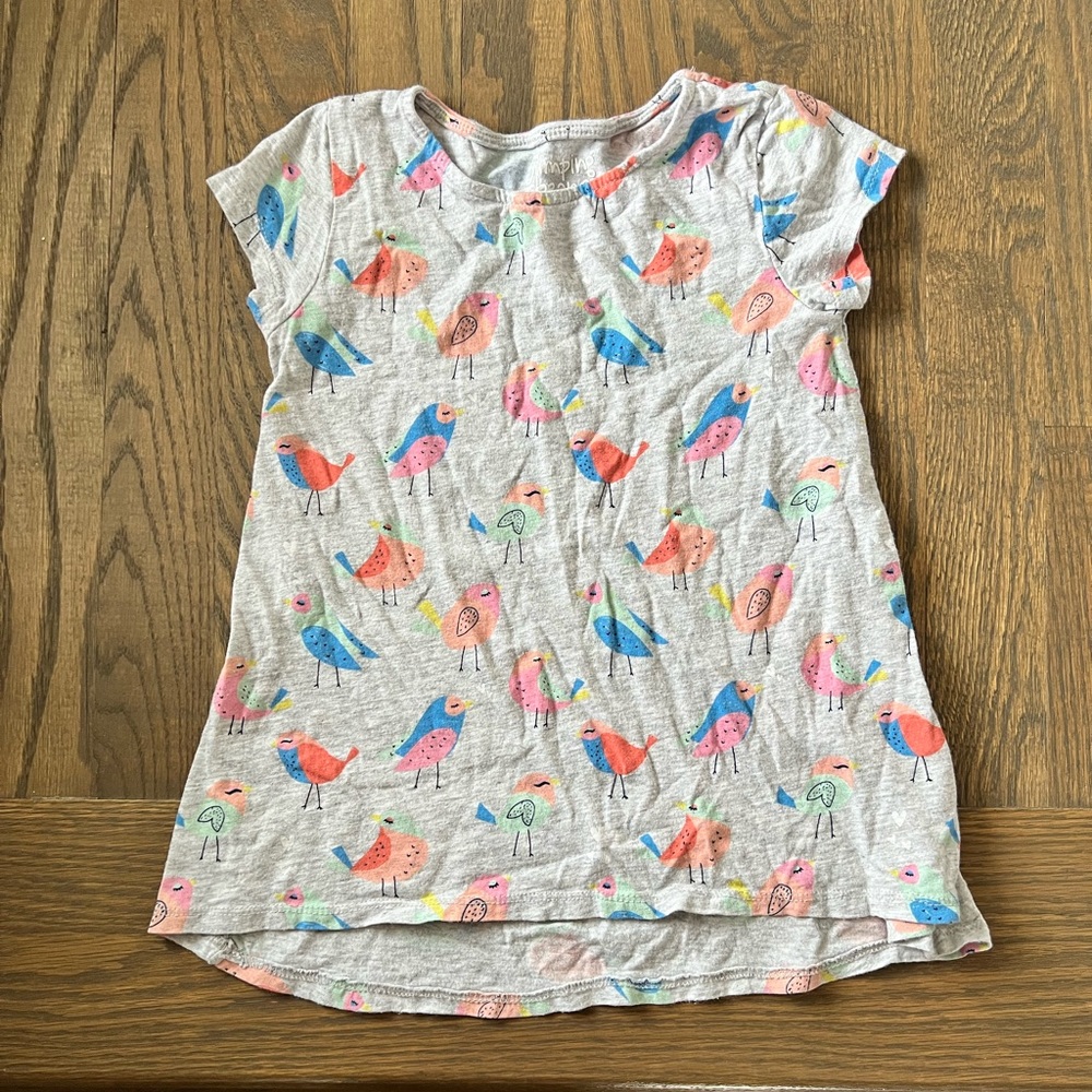 Cute artistic bird tee